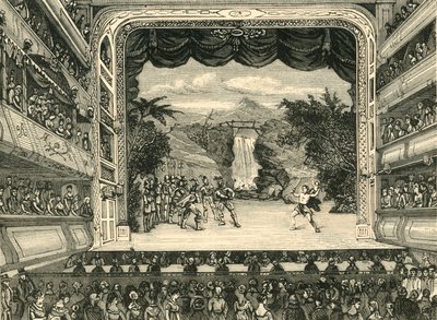 Interiér divadla Covent Garden v roce 1804, 1881. od Unbekannt