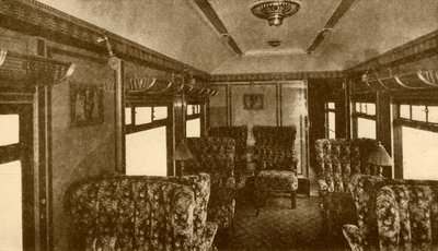 Interiér Pullman Car, Marjorie, Southern Railway, 1930. od Unbekannt