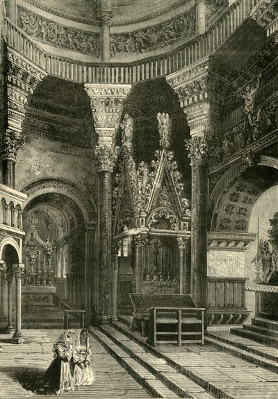 Interiér katedrály Spalatro Dříve chrám Diokleciánova paláce, 1890. od Unbekannt