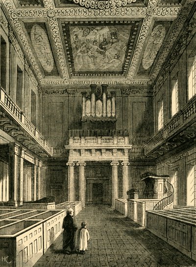 Interiér kaple Royal Banqueting House, Whitehall, 1881. od Unbekannt