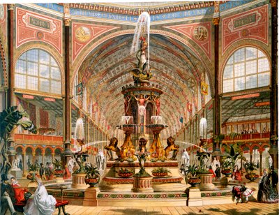 Interiér Crystal Palace během mezinárodní výstavy, 1862 od Unbekannt