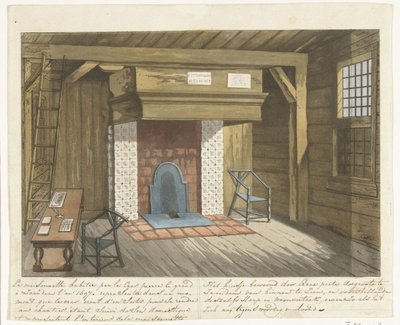 Interiér domu cara Petera v Zaandamu, 1697, polovina 19. století od Unbekannt