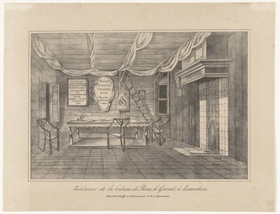 Interiér domu cara Petera v Zaandamu, 1697, polovina 19. století od Unbekannt