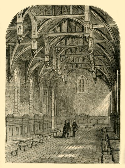 Interiér Velké síně, palác Lambeth, 1800, c1878. od Unbekannt