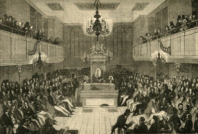 Interiér Dolní sněmovny, 1834, 1881. od Unbekannt