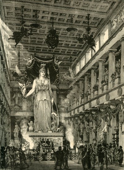 Interiér Parthenonu, obnoven, 1890. od Unbekannt