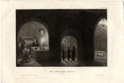 Vnitřní pohled na Svatý hrob v Kyjevském klášteře jeskyní, 1850 od Unbekannt