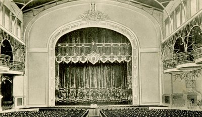 Vnitřní pohled na divadlo v Nicholas II Peoples House, St Petersburg, Rusko, 1900 od Unbekannt