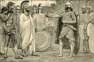 Rozhovor mezi Agesilaem a Pharnabazem, 1890. od Unbekannt