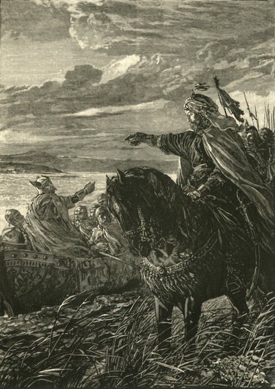 Rozhovor mezi Johnem Zimisces a Sviatoslaf, 969 AD, 1890. od Unbekannt