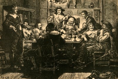 Představení Randolpha Benu Jonsonovi v Devil Tavern, 1897. od Unbekannt