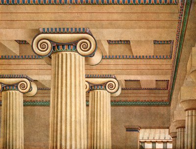 Ionic Hall v Akropoli v Aténách, Řecko, 1928. od Unbekannt