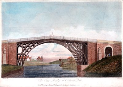 Železný most přes řeku Severn v Ironbridge, Coalbrookdale, Anglie, postavený 1779 1809 od Unbekannt