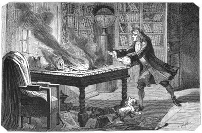 Isaac Newton , anglický vědec a matematik, 1874 od Unbekannt