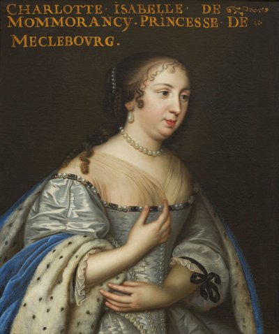 Isabelle Angélique de Montmorency 1627-1695, vévodkyně z Mecklenburg-Schwerinu, asi 1665. od Unbekannt
