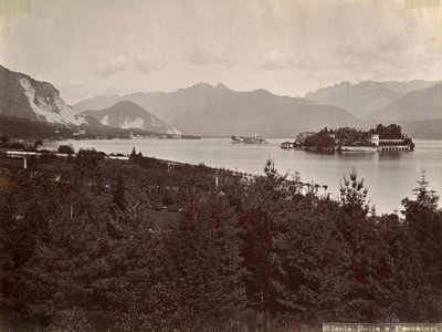 Ostrov rybářů Isola dei Pescatori, jezero Maggiore, Itálie, 1890 od Unbekannt