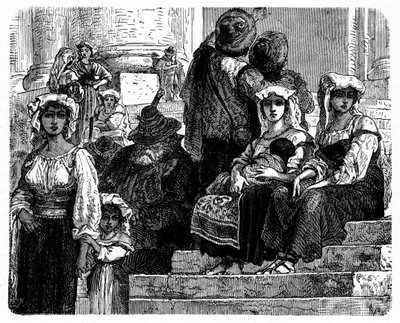 Italští rolníci, c1890 od Unbekannt