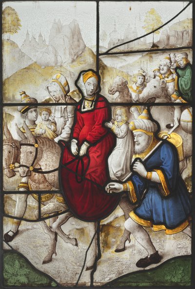 Jacob Návrat do Kanaánu s Rachael a Leah Pronásledován Labanem, c. 1525. od Unbekannt