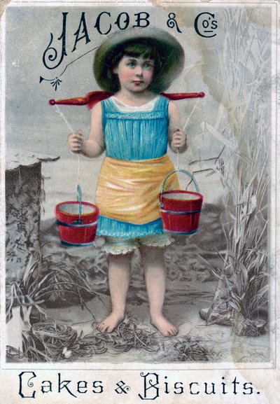 Jacob and Cos. Cakes & Biscuits, c1900-c1920s. Reklamní pohlednice od Unbekannt