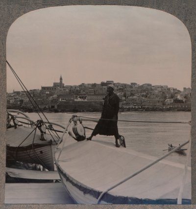 Jaffa, starověká Joppa z moře, c1900 od Unbekannt