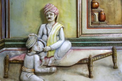Hinduistický chrám Jalarama Pratta, Leicester. Umělecká díla ukládající život Networkera. Spojené království od Unbekannt