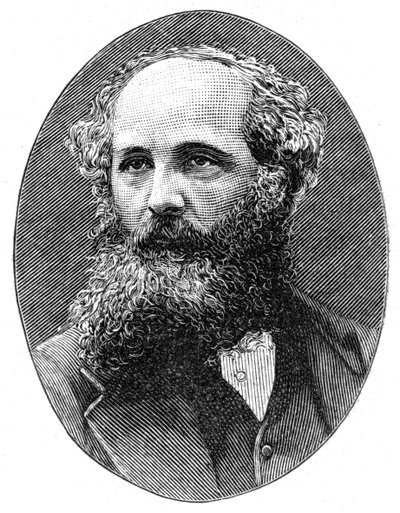 James Clerk Maxwell 1831-1879, skotský teoretický fyzik, [1896] od Unbekannt