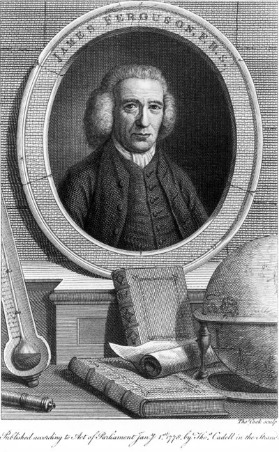James Ferguson, skotský astronom, c 1760 od Unbekannt