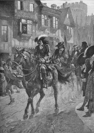 James II vstupující do Dublinu po bitvě u Boyne, 1690 1905 od Unbekannt