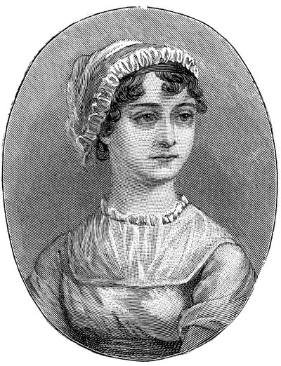 Jane Austen 1775-1817, anglická spisovatelka od Unbekannt