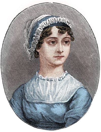 Jane Austen 1775-1817, anglická spisovatelka od Unbekannt