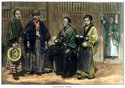 Japonští eskortní důstojníci, 1874 od Unbekannt