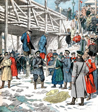 Japonští špióni byli oběšeni, rusko-japonská válka, 1904-5 od Unbekannt
