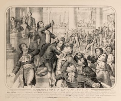 Jean-Lambert Tallien na tribuně Národního shromáždění na 9. Thermidoru..., 1794. od Unbekannt