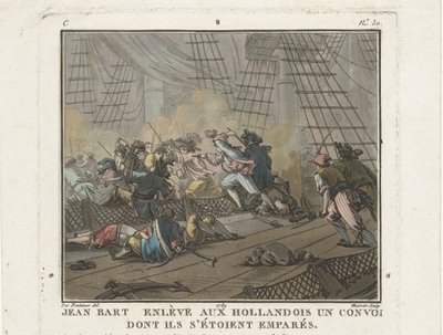 Jean Bart v bitvě u Texelu dne 29. června 1694, 1789. od Unbekannt