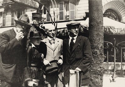 Jean Cocteau, Manuel Ortiz de Zárate, Henri-Pierre Roché, Marie Vassilieff, Max..., 1916. od Unbekannt