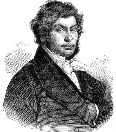 Jean Francois Champollion, francouzský historik, lingvista a egyptolog, 19. století od Unbekannt