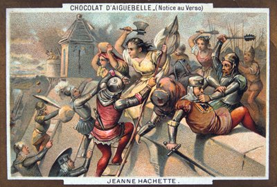 Jeanne Hachette brání Beauvais, 1472, 19. století od Unbekannt
