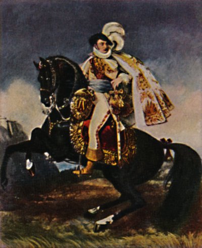 Jerome Bonaparte 1784-1860. - Gemälde von Gros, 1934. od Unbekannt