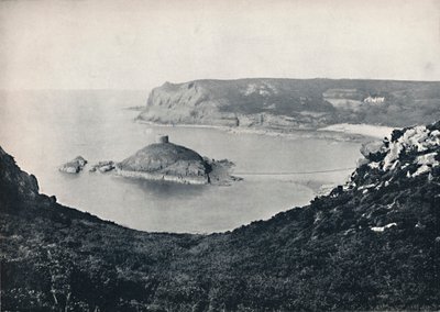 Jersey - Portelet Bay a ostrov Janvrin, 1895 od Unbekannt