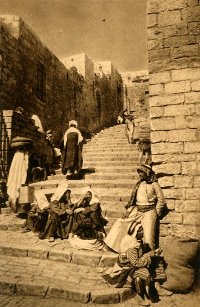 Jeruzalém – ulice, c1918-c1939. od Unbekannt