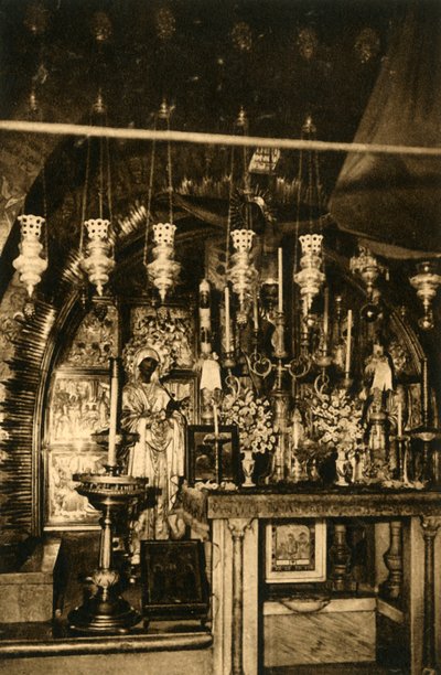 Jeruzalém - Kostel Božího hrobu - Kalvárie, c1918-c1939. od Unbekannt