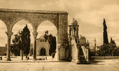 Jeruzalém – mešita El-Aksa, c1918-c1939. od Unbekannt