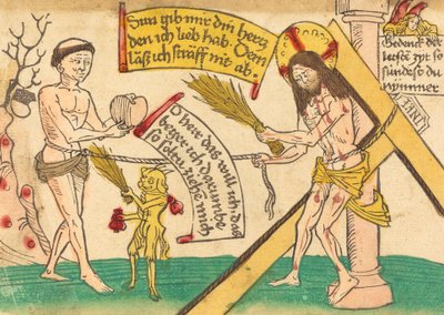 Ježíš přitahuje věrné k srdci, 14801490. od Unbekannt