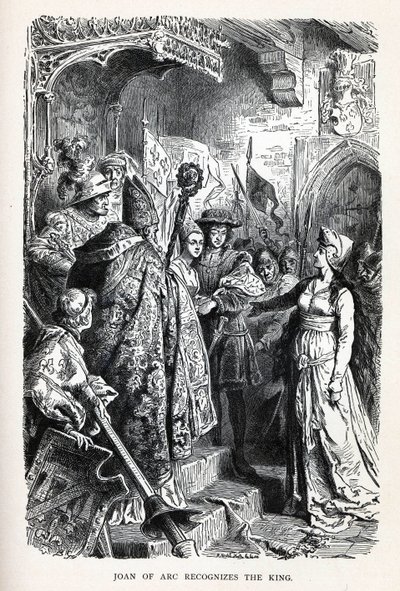 Johanka z Arku uznává krále, 1882 od Unbekannt