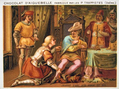 Johanka z Arku u nohou Karla VII., c1429, konec 19. století od Unbekannt