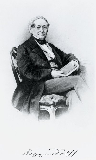 Johann Christian Poggendorf, německý fyzik, polovina 19. století od Unbekannt