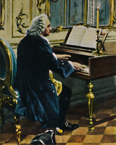 Johann Sebastian Bach 1685-1750. - Ausichnitt aus dem Gemälde von Carl Röhling, 1934. od Unbekannt