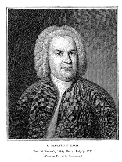 Johann Sebastian Bach 1685-1750, německý skladatel a varhaník, 1746 od Unbekannt
