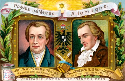 Johann Wolfgang von Goethe a Johann Christoph Friedrich von Schiller, kolem roku 1900 od Unbekannt