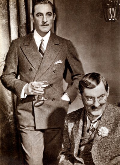 John 1882-1942 a Lionel 1878-1954 Barrymore , američtí divadelní a filmoví herci od Unbekannt